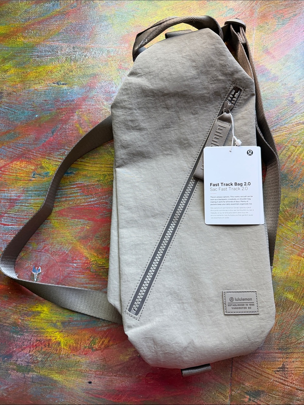 lululemon athletica Fast Track Bag 2.0 - Taupe NWT Small Backpack Unisex